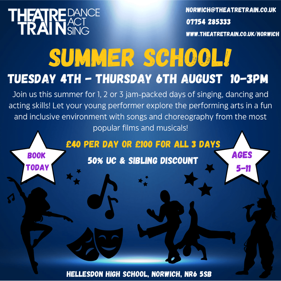 Theatretrain Norwich 17 SUMMER SCHOOL 2026