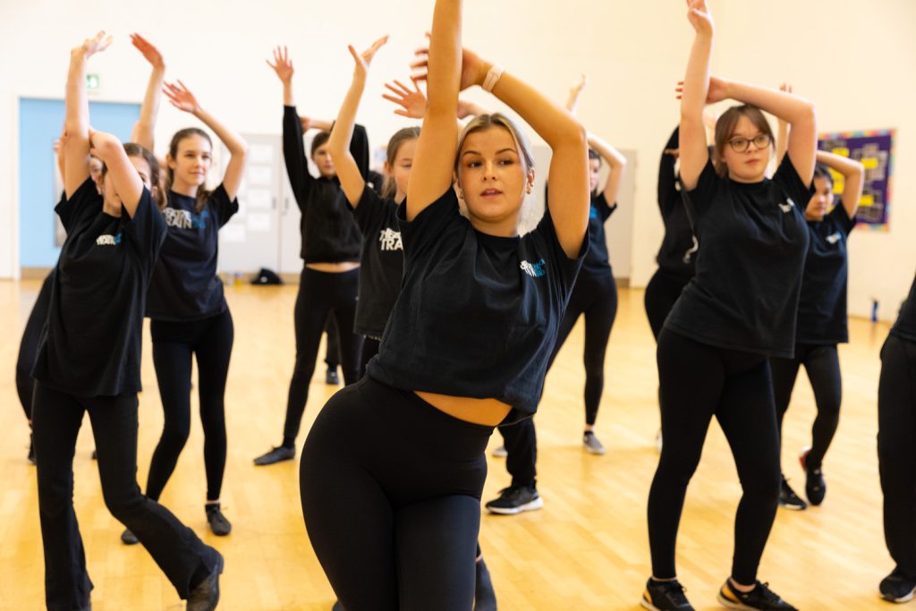 Dance class at Theatretrain Basingstoke