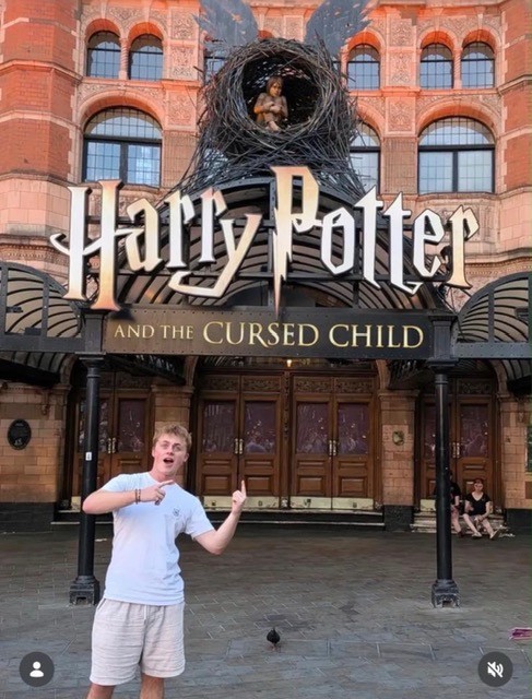 Theatretrain Basingstoke student Nick preparing to make his West End debut