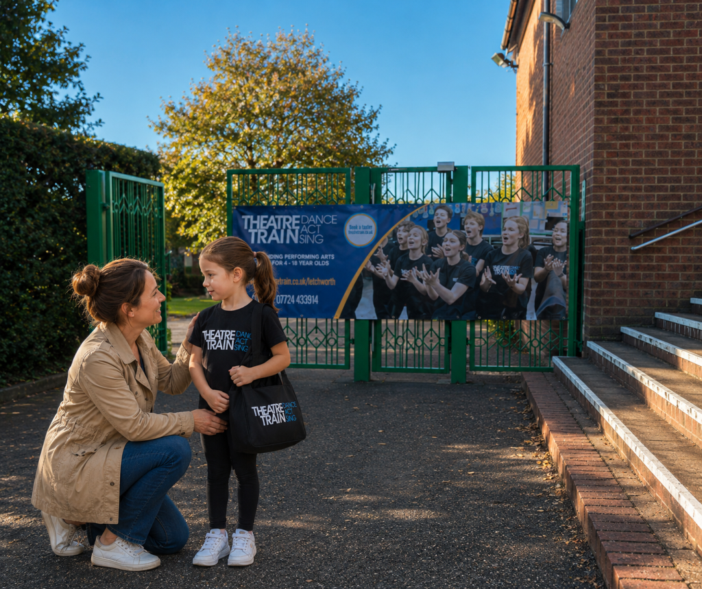 A parent reassuring their child before a new activity, helping them feel safe and confident.