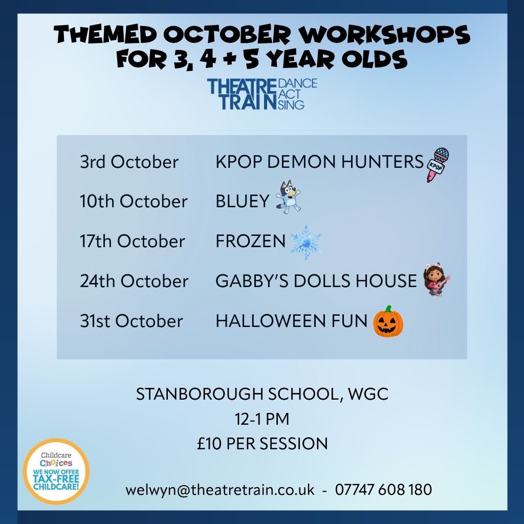 OCTOBER WORKSHOPS FOR 3, 4 & 5 YEAR OLDS (1024 x 1024 px)